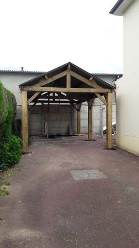 Carport en bois à Saint-Lô