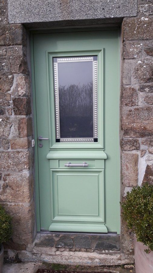 Porte d'entrée verte