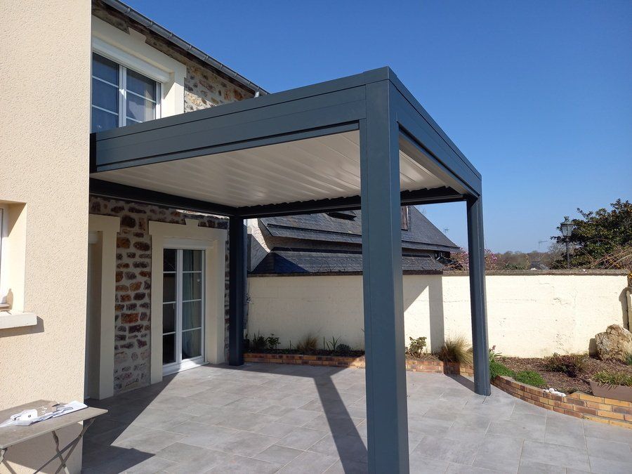 Pergola bioclimatique aluminium secteur Grandville