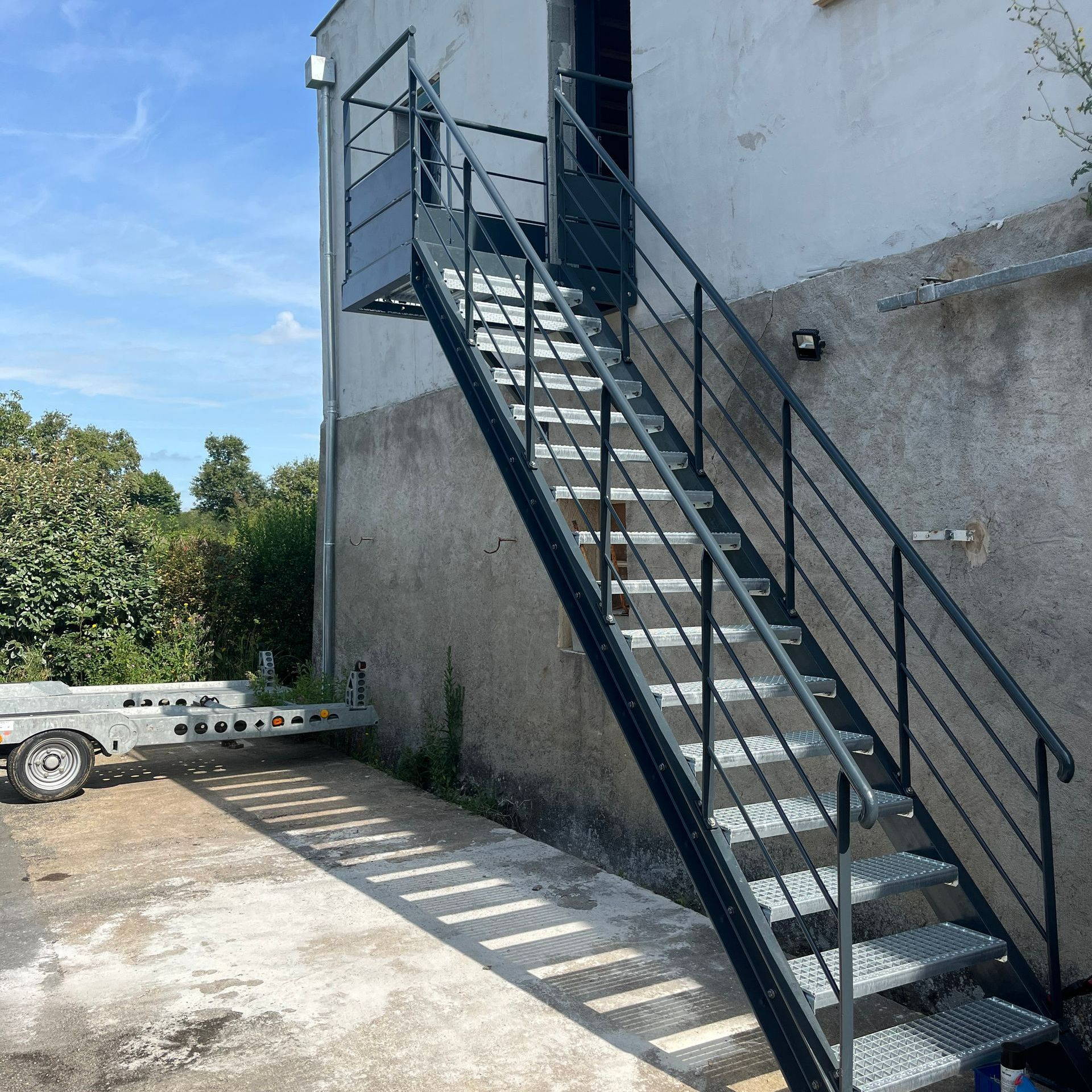 Escalier métallique