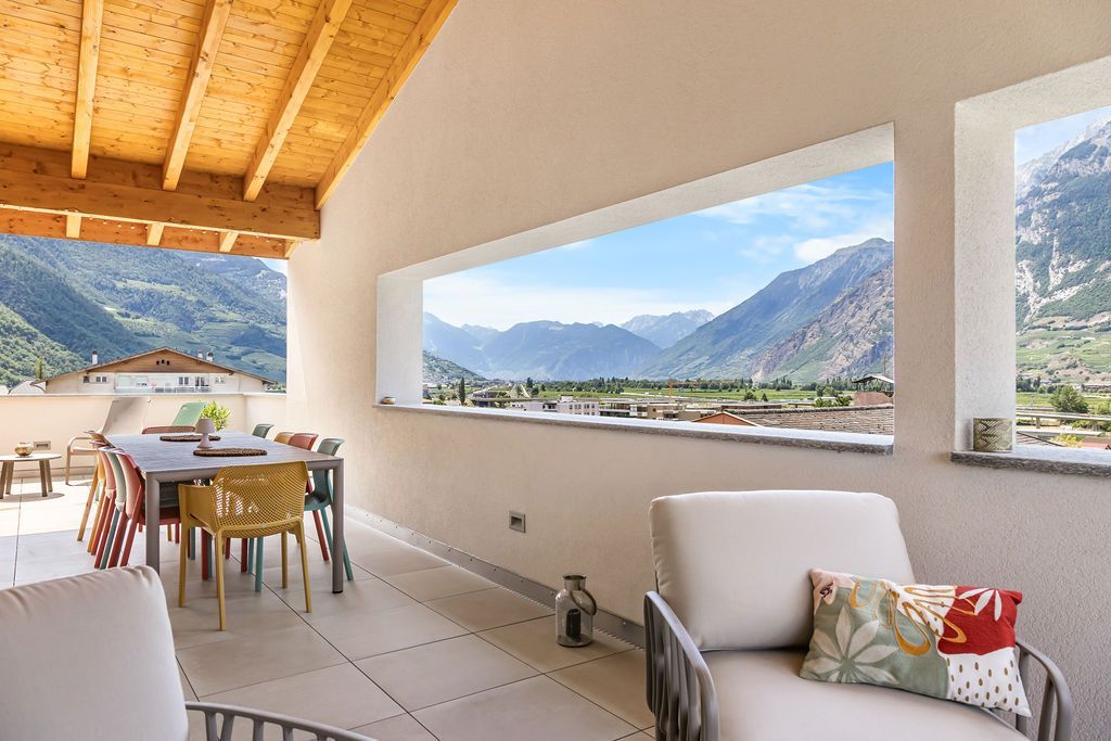 Maraline - Riddes - immeuble de 5 appartements - terrasse