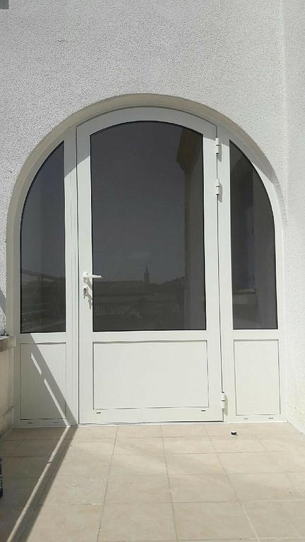porte d'entrée pvc vitrée