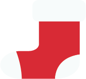 Chaussette de Noel rouge