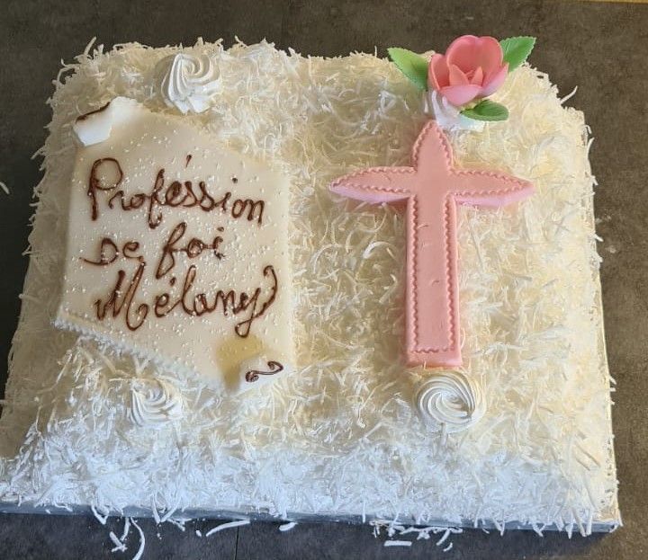 Gâteau profession de foi