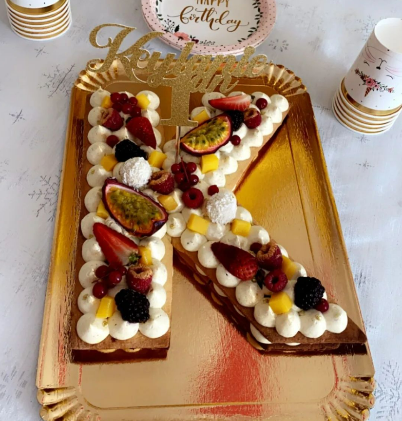 Gâteau lettre 