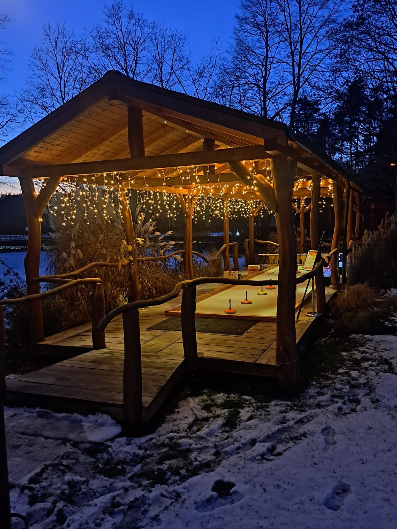 Eisstockschießen Weihnachtsfeier