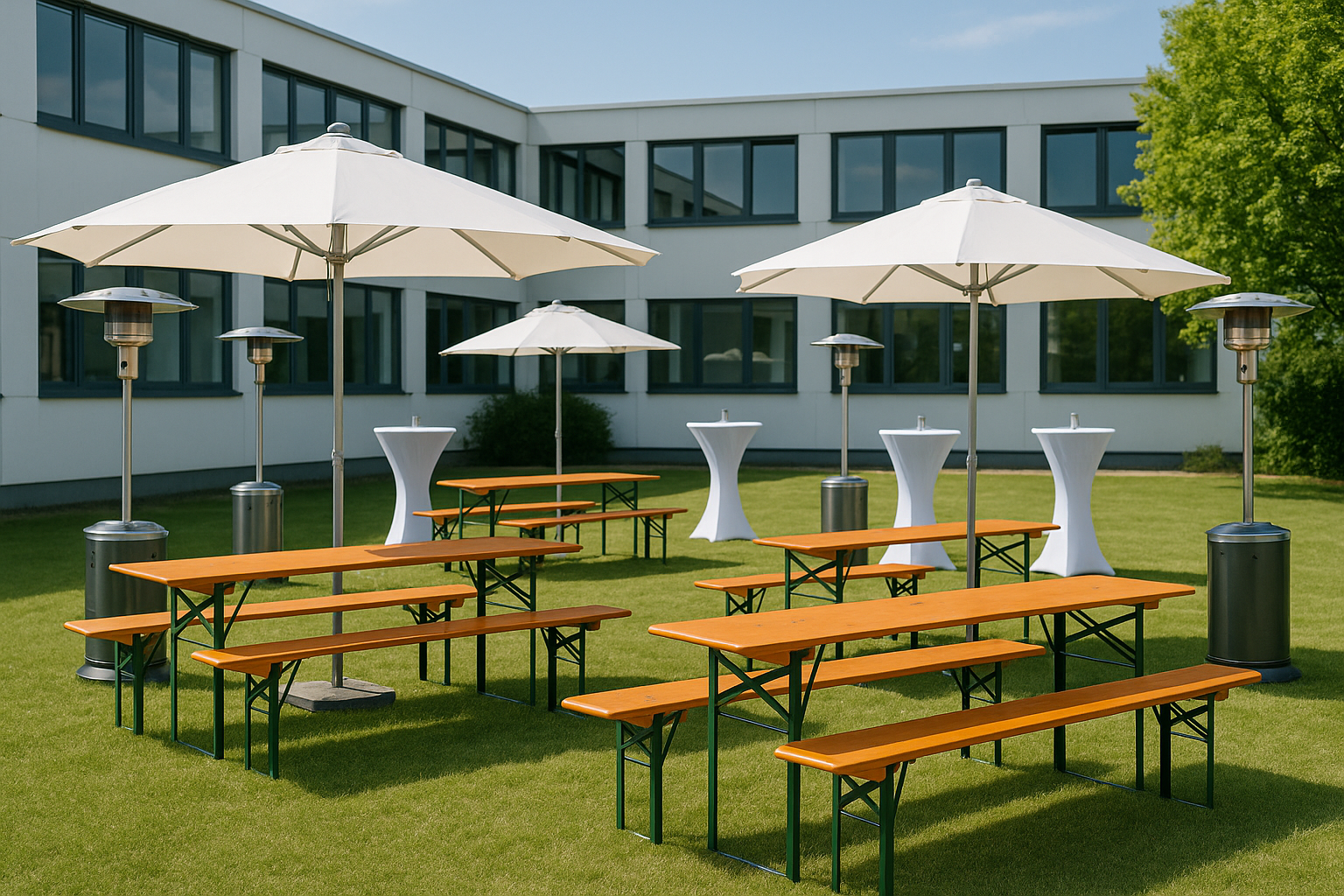 Bierzeltgarnitur, Tische, Bänke und mehr