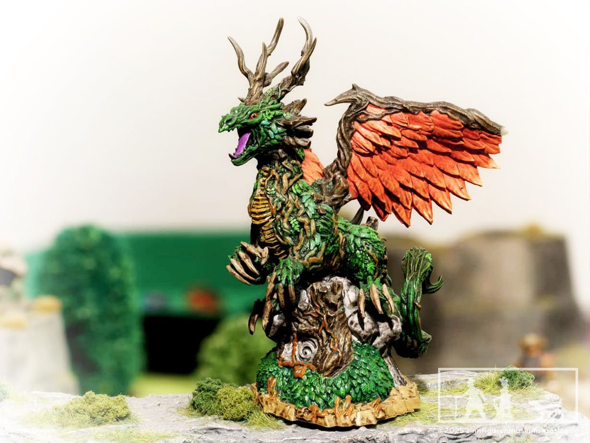 Ein grüner Drache