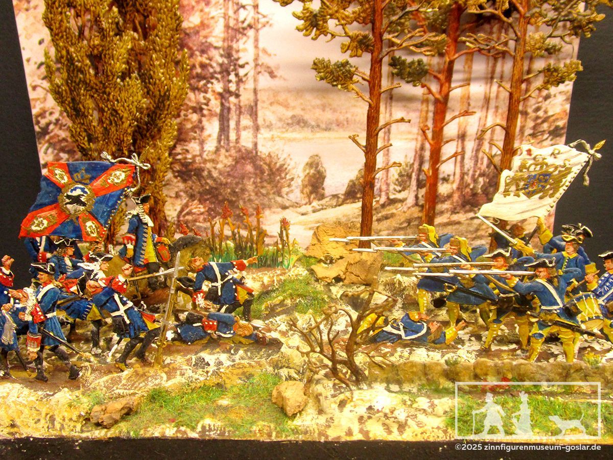 Preußische Infanterie gegen Schwedische Truppen