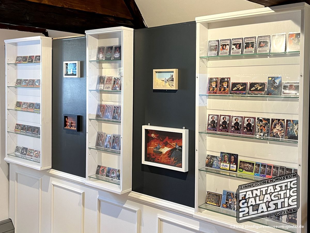 Aufgrund des immensen Umfangs von Tradingcards mit BTL-A4 Bezug, kann nur ein geringer Bruchteil im Rahmen der Ausstellung gezeigt werden.