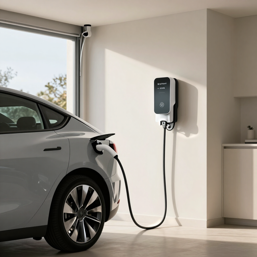 Instalación de cargador para coche eléctrico en vivienda particular