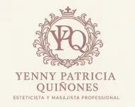 Logotipo con un monograma ornamentado, &ldquo;YPQ&rdquo;, de Yenny Patricia Qui&ntilde;ones, esteticista y masajista profesional.