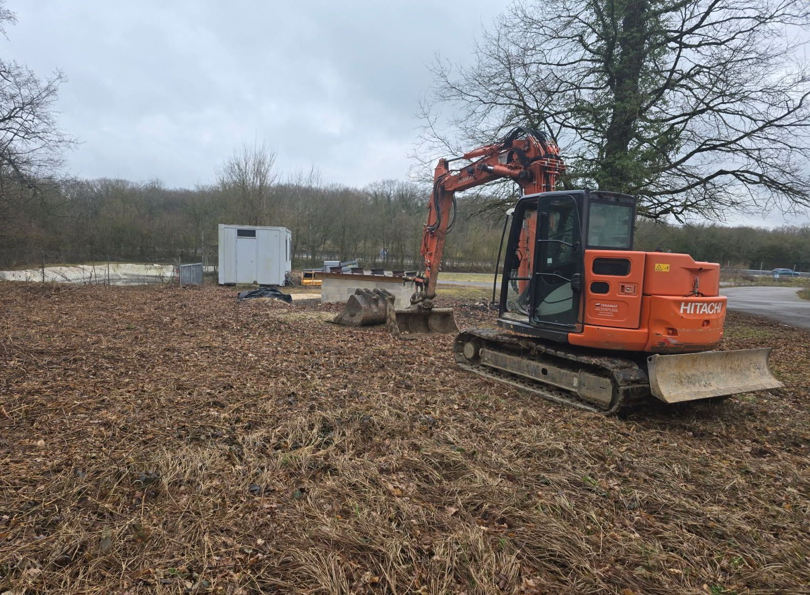 Plateforme pour accueillir une citerne d'eau extérieure