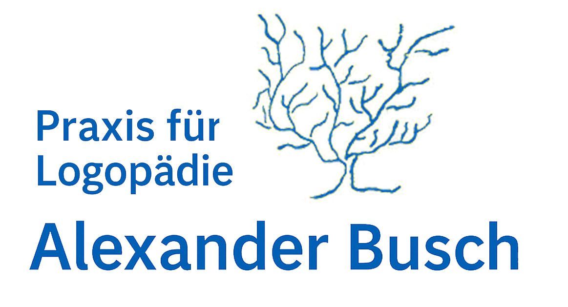 Ein Logo für Alexander Busch mit einem Baum darauf