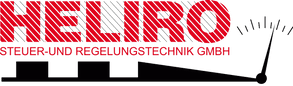 Logo for HELIRO, with red text and a gauge-like graphic. Below the text is “STEUER- UND REGELUNGSTECHNIK GMBH”.