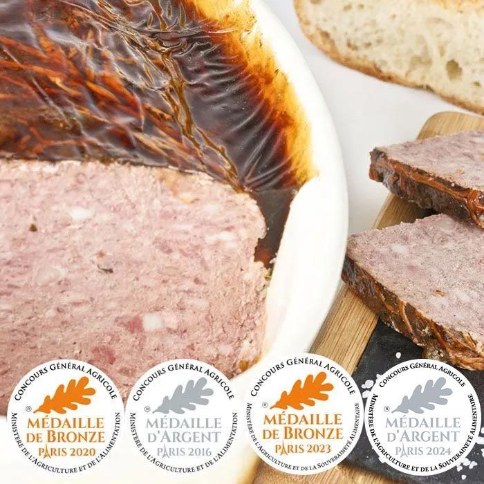 Confis de canard avec ses 3 médailles