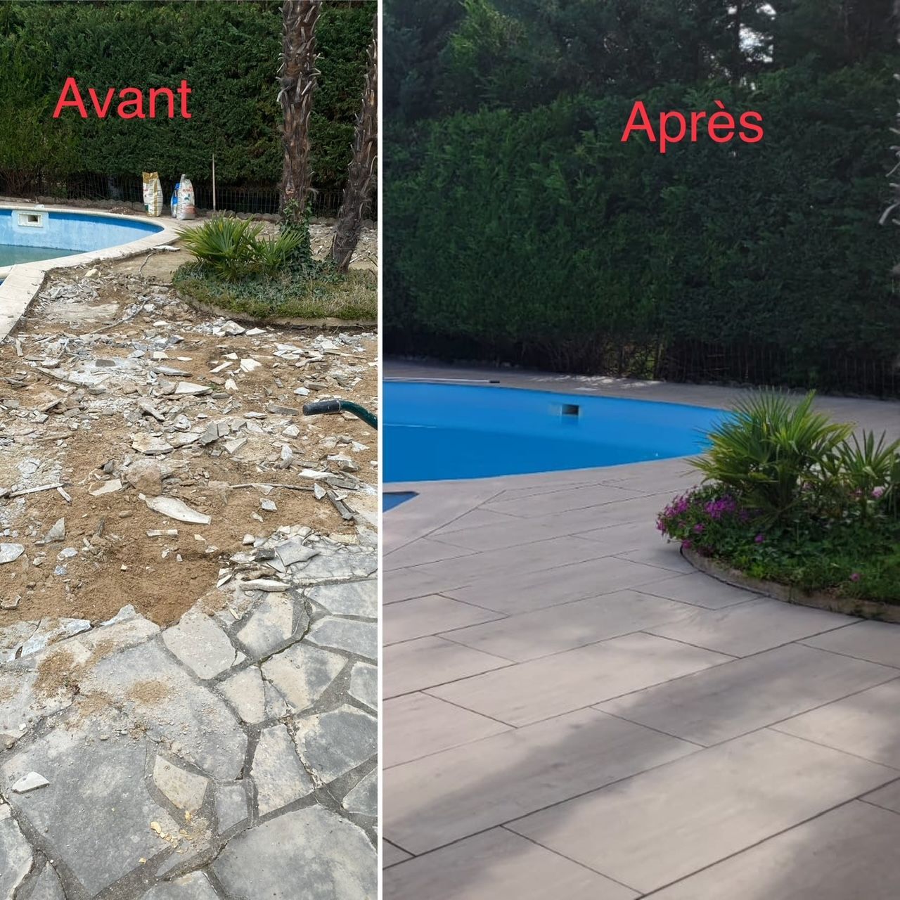 carrelage intérieur avant après