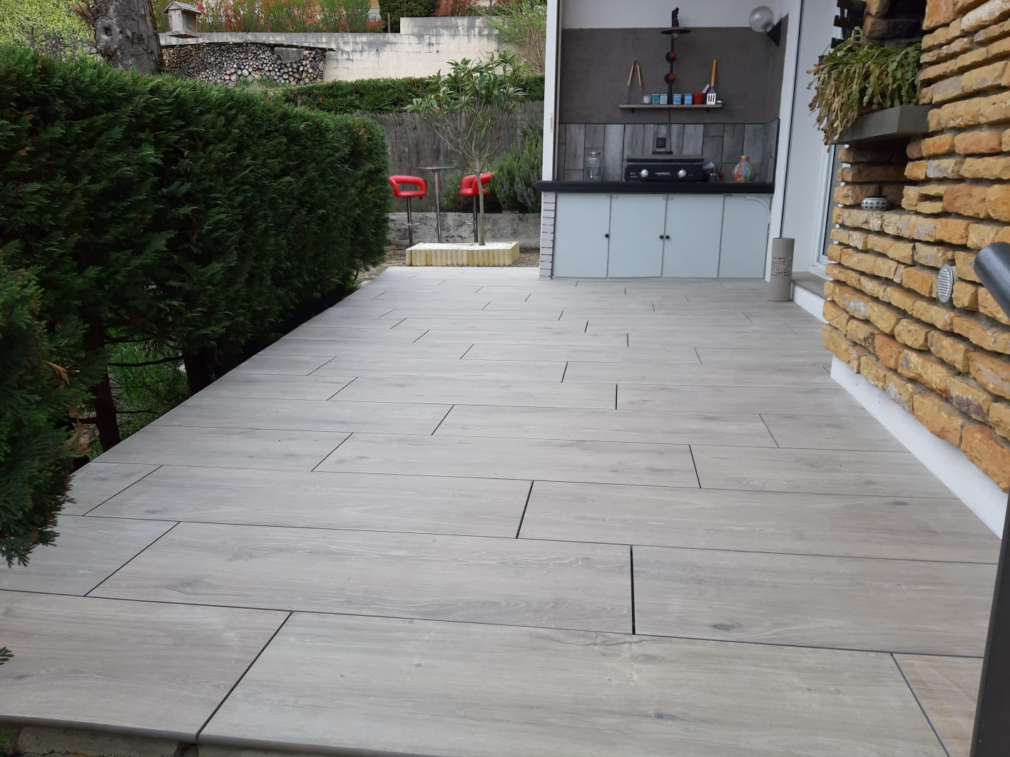 Pose carrelage terrasse