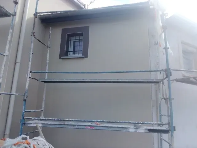 Ravalement de façade d'une maison