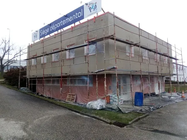 Travaux de ravalement de façade