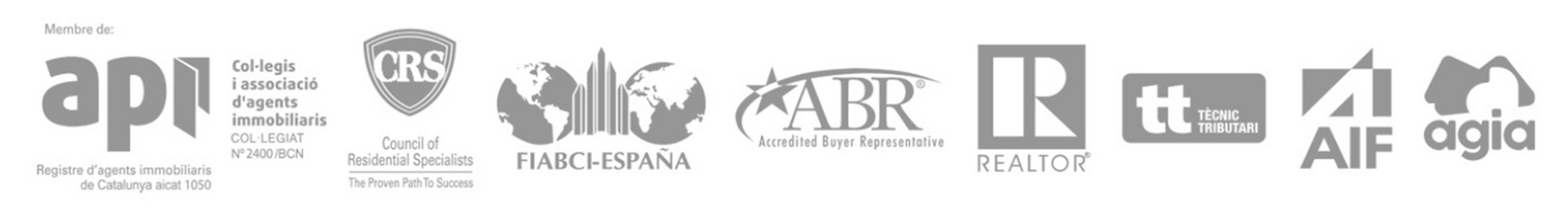 Una imagen borrosa de varios logotipos sobre un fondo blanco