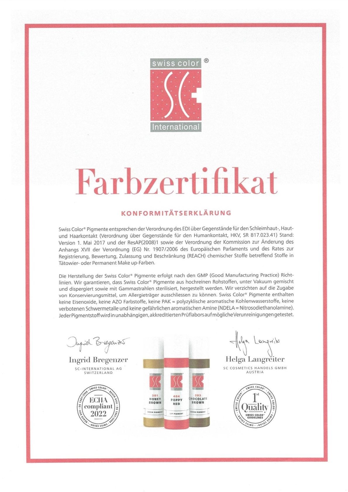 Zertifikat
