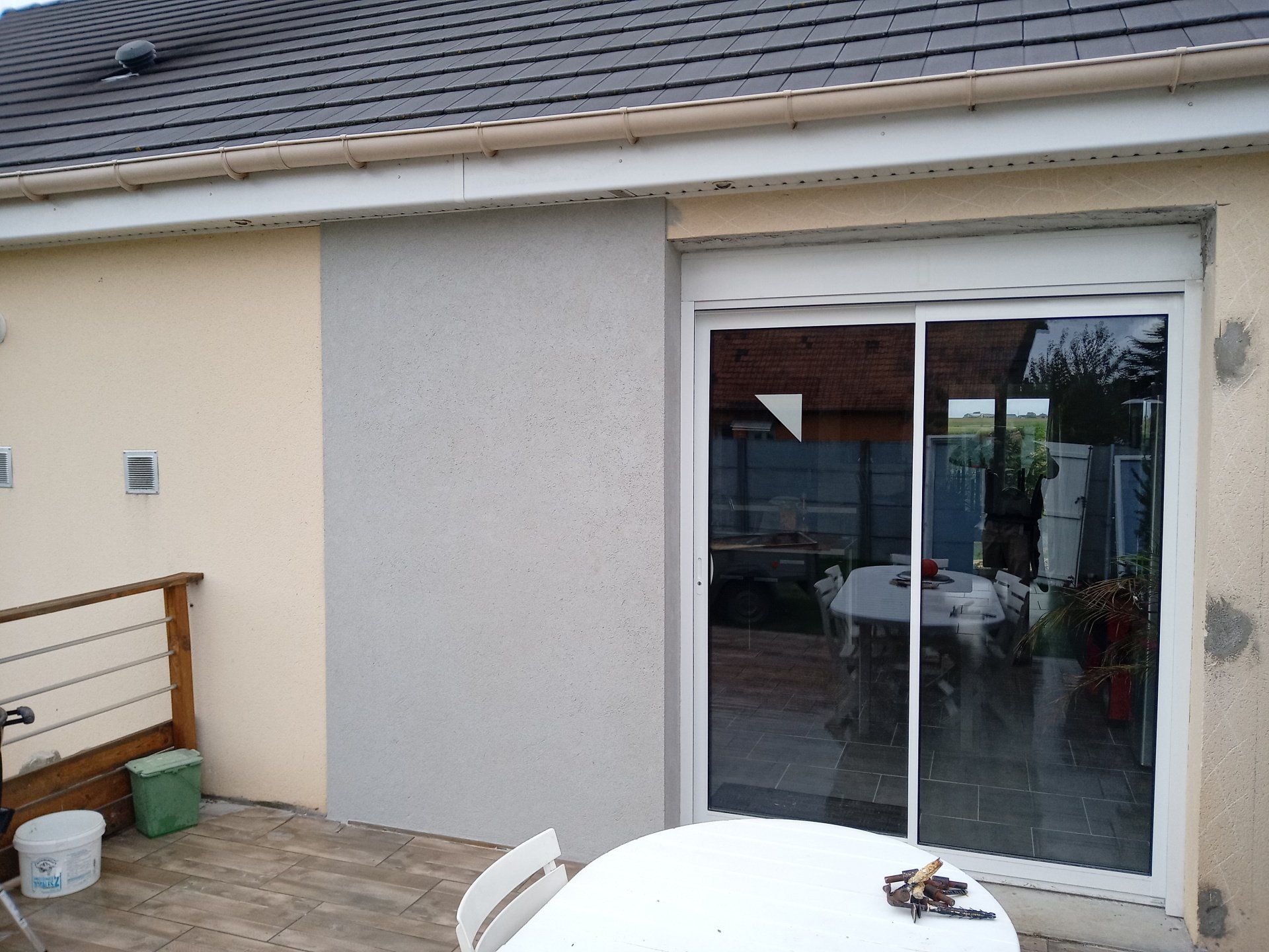 Pose d'enduit extérieur