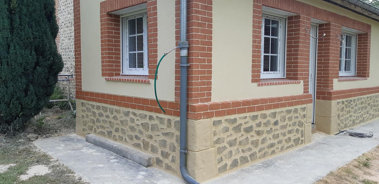 Pose de pierres naturelles