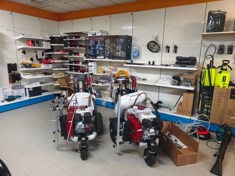 Intérieur du magasin.