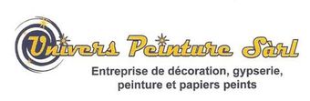 Un logo pour une entreprise appelée univers peinture sarl