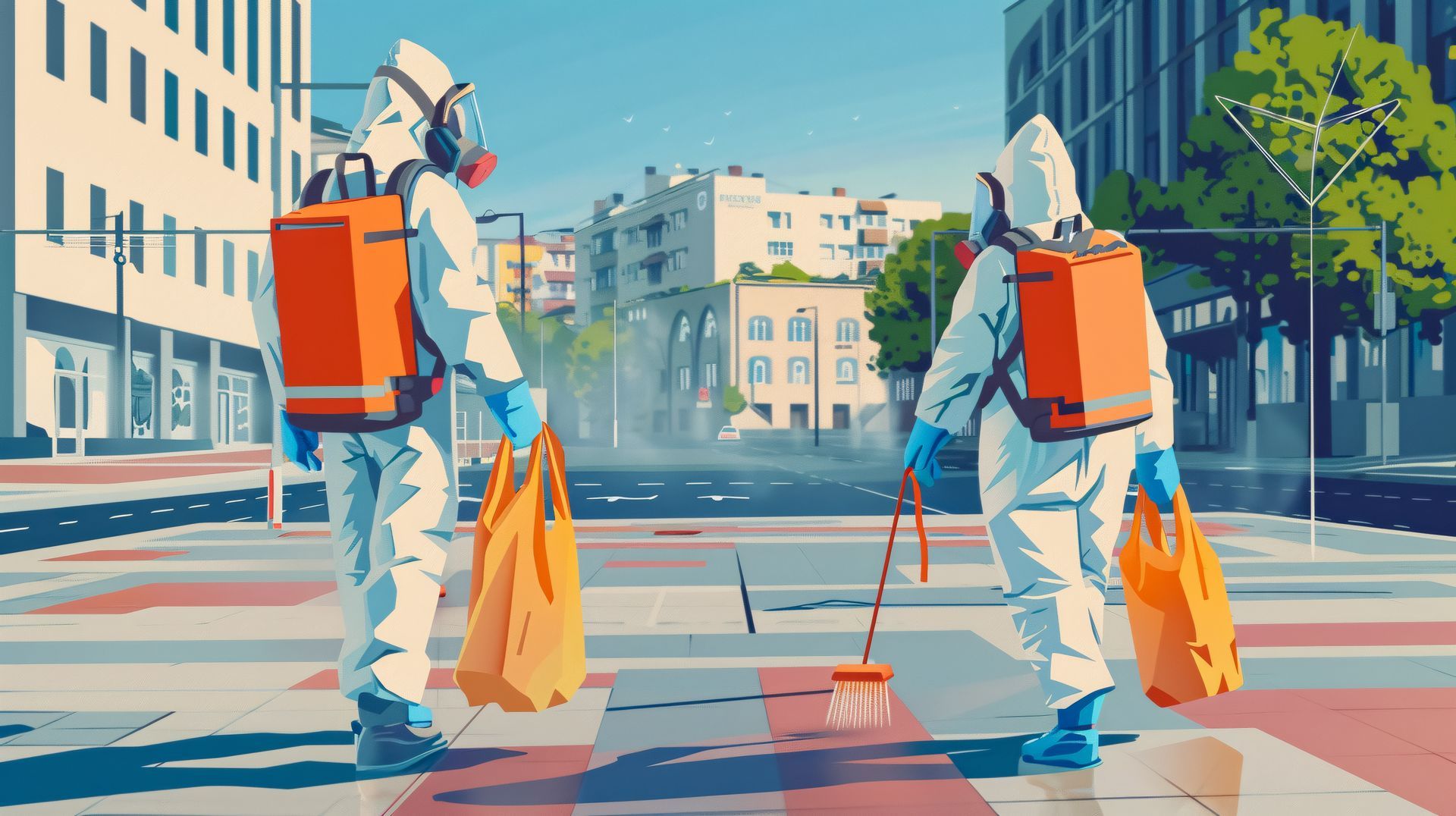 Deux agents de désinfection