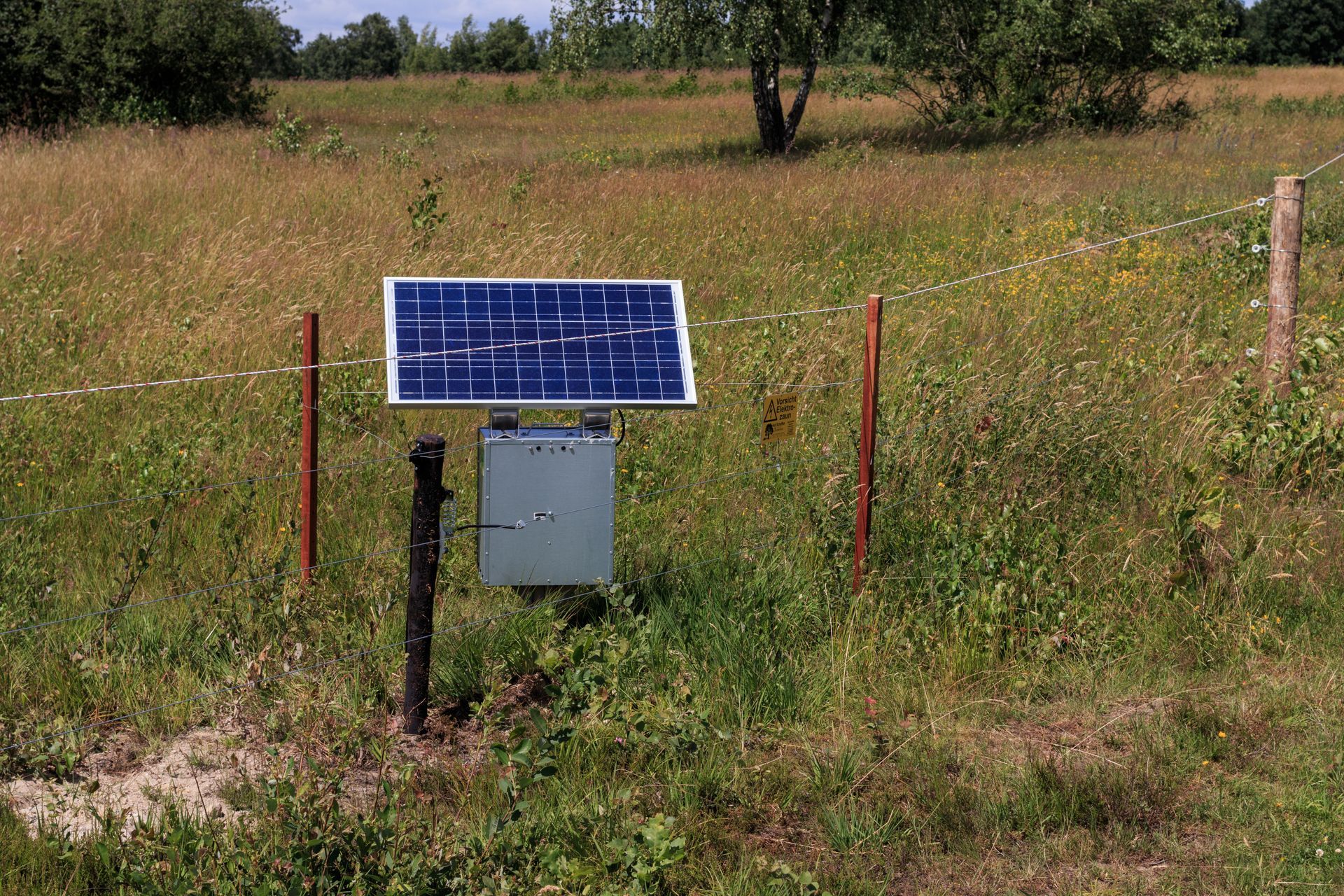 Clôture électrique solaire