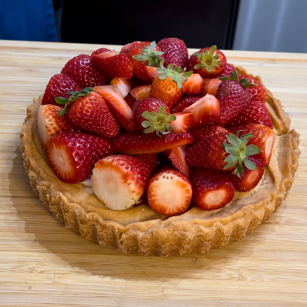 Crostata moderna alle fragole