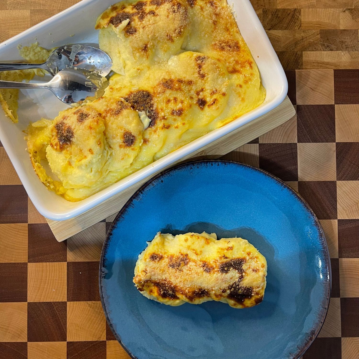 Gnocchi alla romana con salsa Mornay e groviera