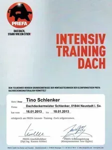 PREFA Zertifikat Intensiv Training Dach, Schulung für Dachsysteme und Metallbedachung
