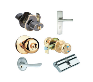 Hay muchos tipos diferentes de pomos y cerraduras de puertas.