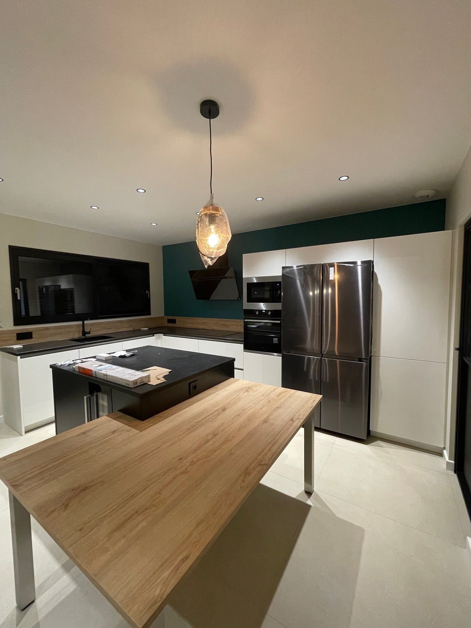 Photo aménagement cuisine avec ilot central