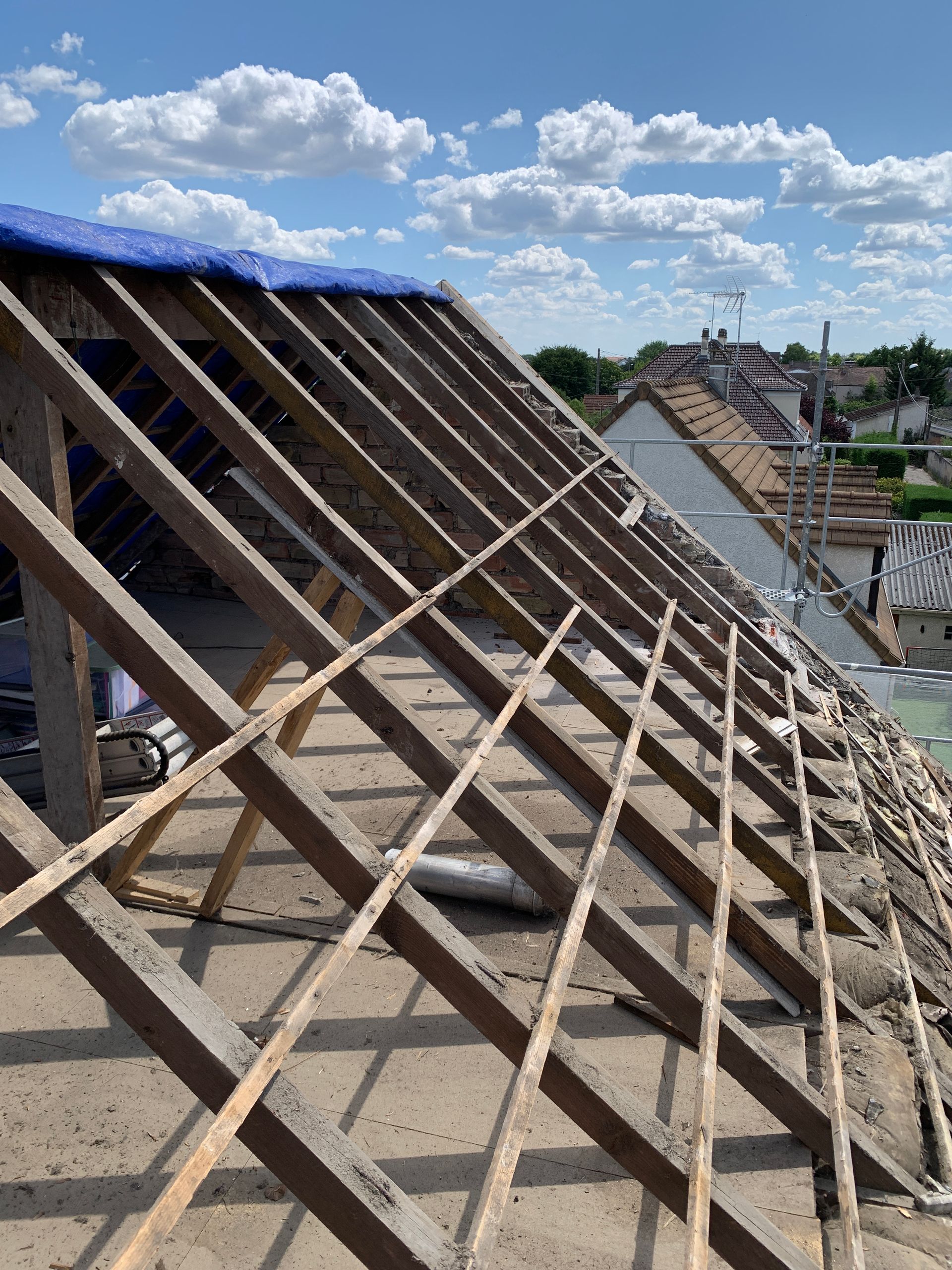 charpente avant sa rénovation