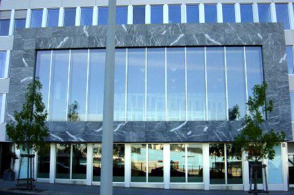 große Glasfront gebaut von der Lüdke Bau-und Möbeltischlerei