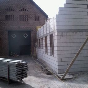 Anbau an einem Haus