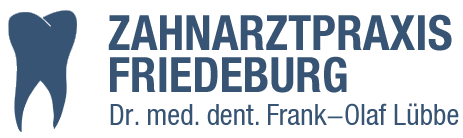 Das Logo der Zahnarztpraxis Friedeburg zeigt einen Zahn.