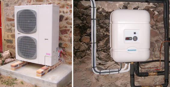 Pour utiliser l'énergie de l'air, module intérieur et groupe extérieur