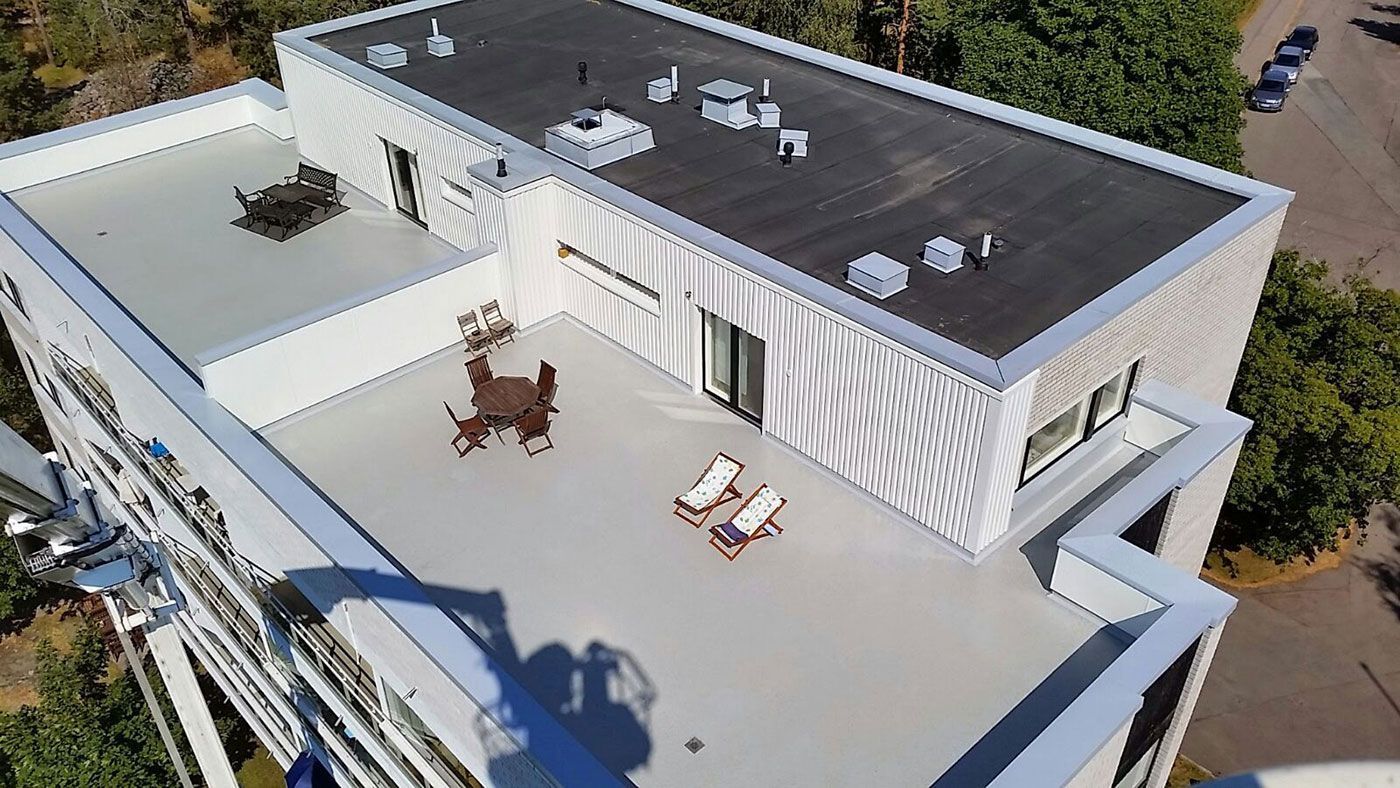 Kattoterassin peruskunnostus Espoo 2014