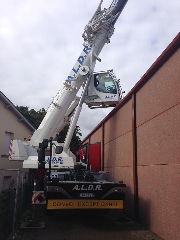 Grue LTC compact : pose de murs 6 t