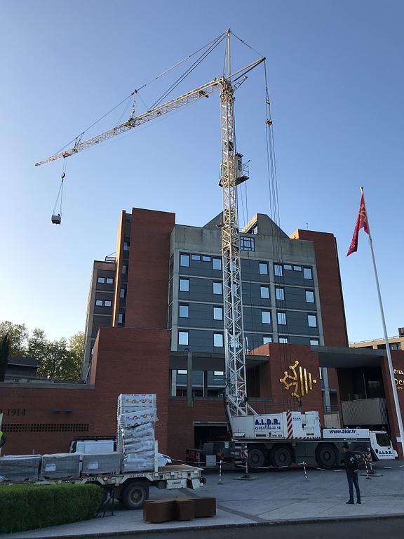 Levage palette avec grue MK