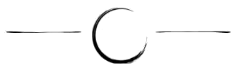 Líneas de tinta negra: una línea horizontal, un círculo y otra línea horizontal.