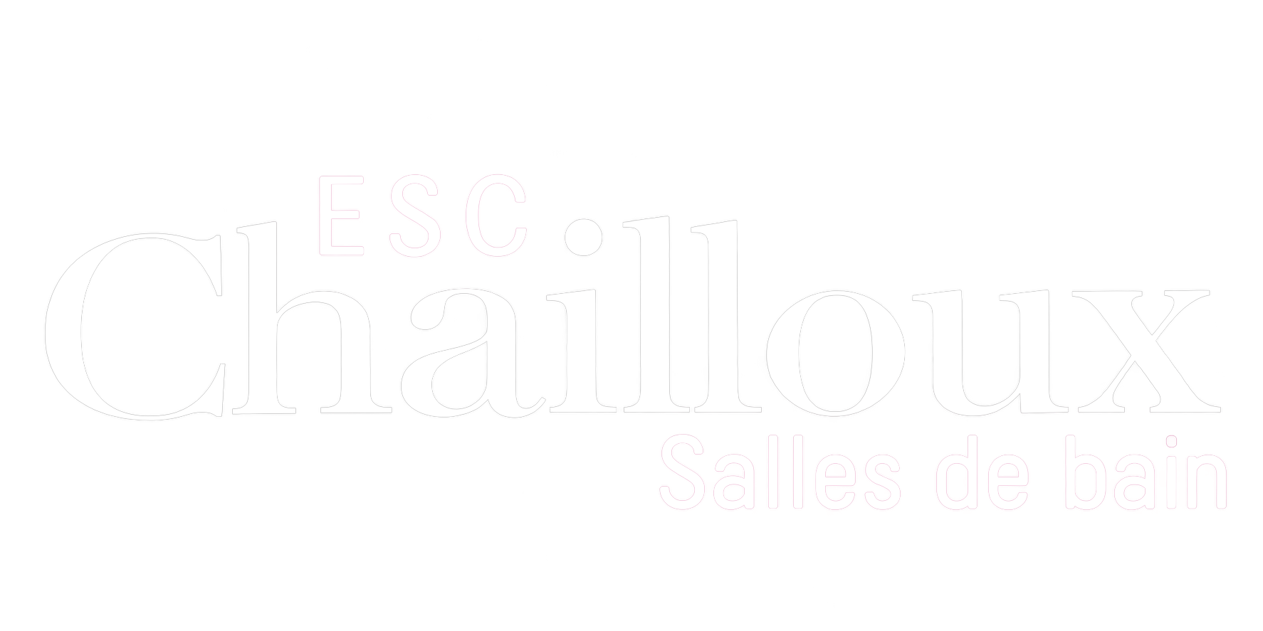 Logo Chailloux, salles de bain blanc
