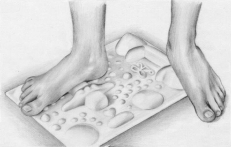 Anleitung der Reflexologie Ringier für die Fussreflexzonenmassage