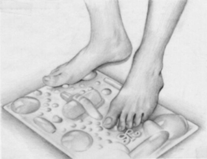 Anleitung der Reflexologie Ringier für die Fussreflexzonenmassage