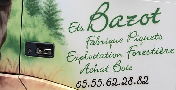Bazot Manuel, fabrique de piquets bois dans la Creuse.